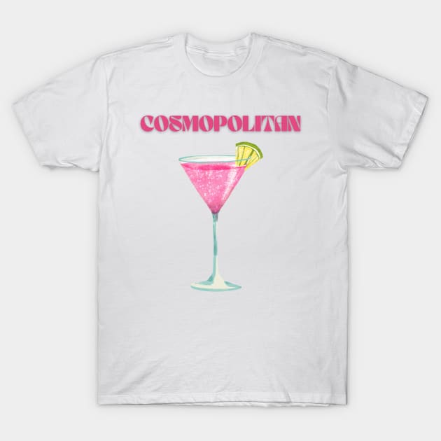 y2k cosmopolitan cocktail danish pastel T-Shirt by madiwestdal